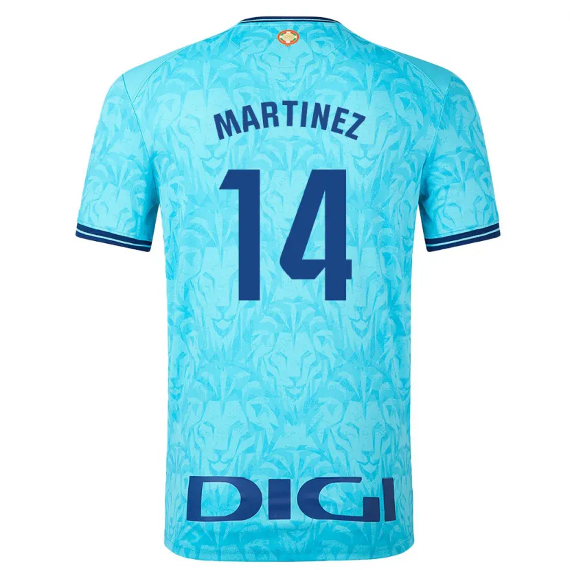 Danxen Niño Camiseta Pablo Martínez #14 Cielo Azul 2ª Equipación 2023/24 La Camisa