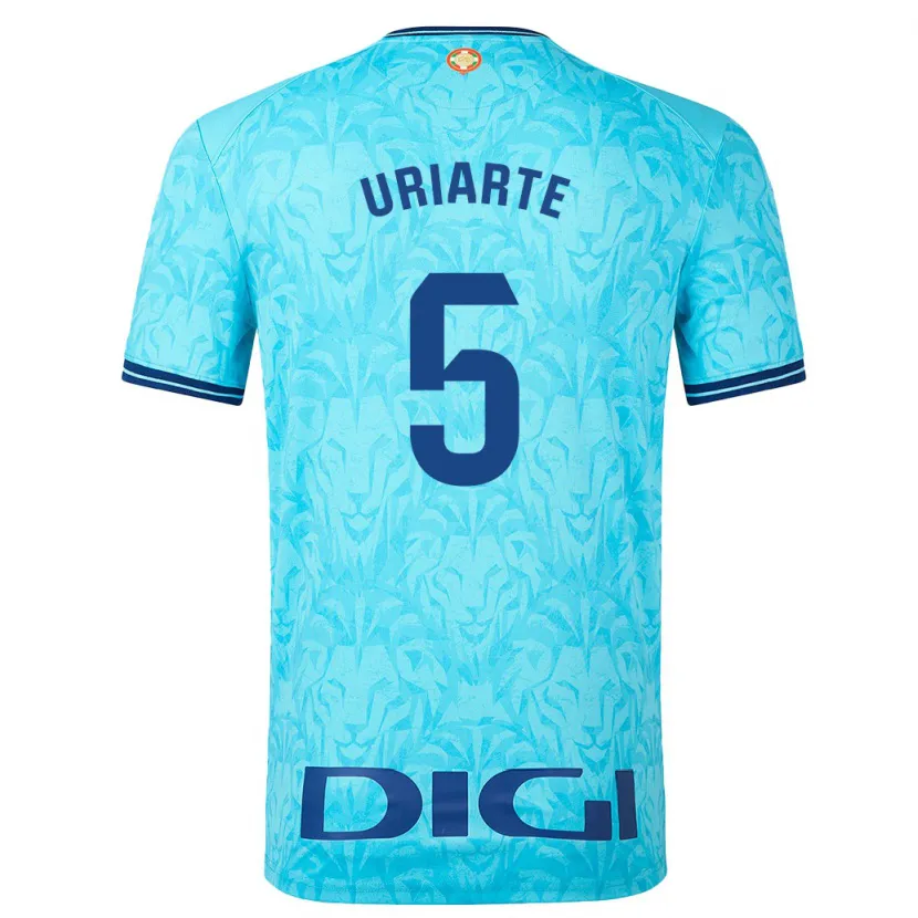 Danxen Niño Camiseta Naroa Uriarte Urazurrutia #5 Cielo Azul 2ª Equipación 2023/24 La Camisa