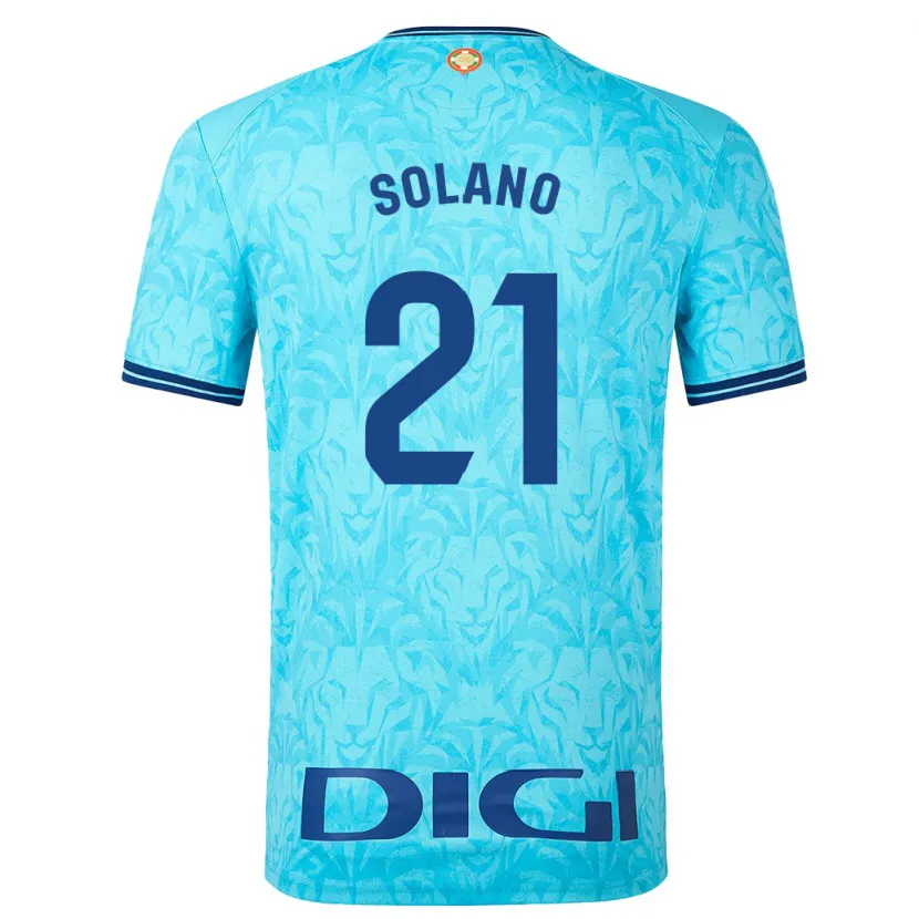 Danxen Niño Camiseta Bibiane Schulze-Solano #21 Cielo Azul 2ª Equipación 2023/24 La Camisa