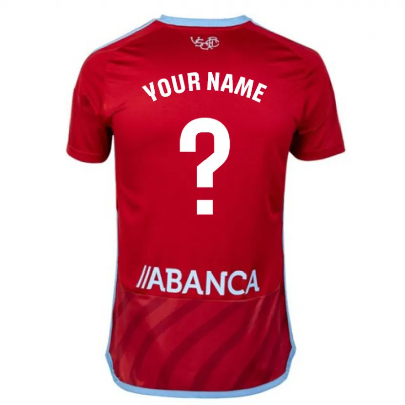 Danxen Niño Camiseta Su Nombre #0 Rojo 2ª Equipación 2023/24 La Camisa