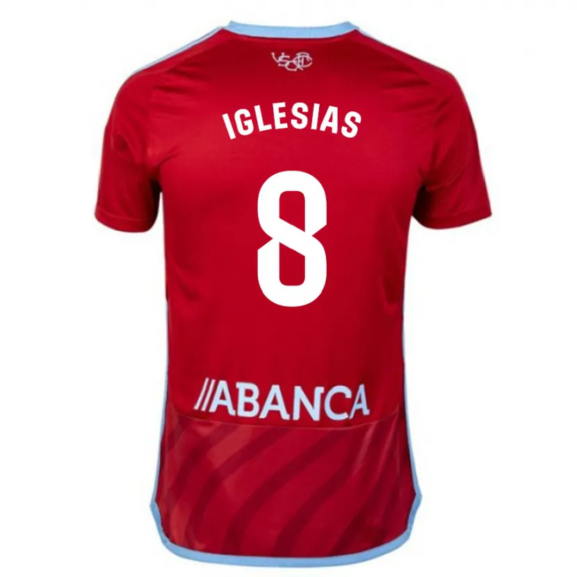 Danxen Niño Camiseta Bruno Iglesias #8 Rojo 2ª Equipación 2023/24 La Camisa