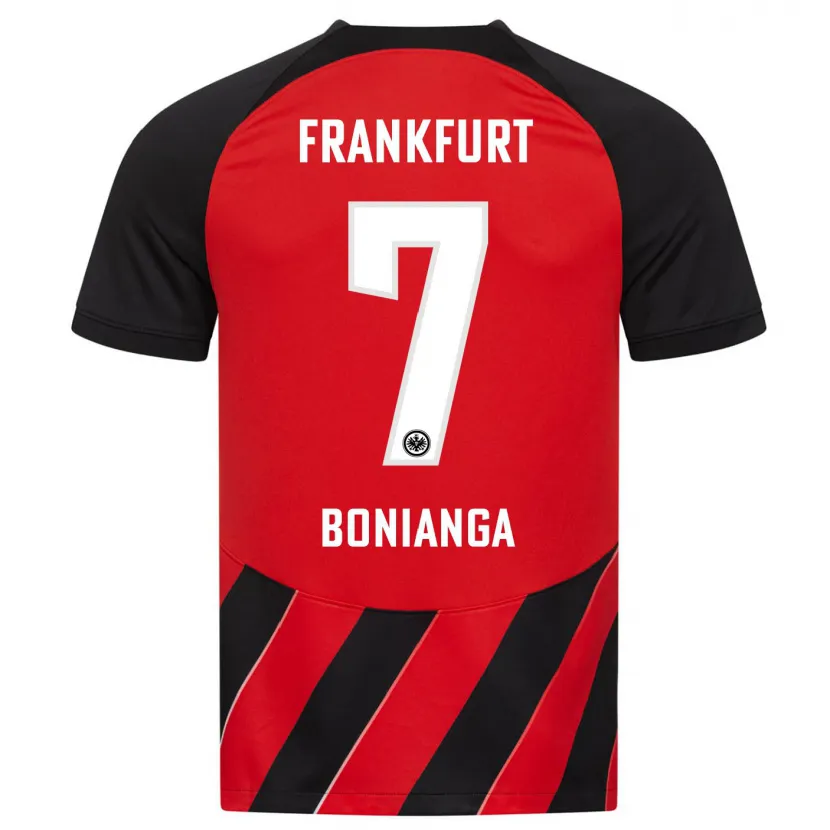 Danxen Hombre Camiseta Phinees Bonianga #7 Negro Rojo 1ª Equipación 2023/24 La Camisa