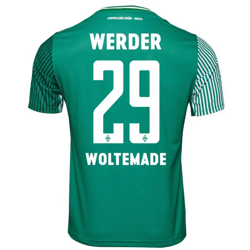 Danxen Hombre Camiseta Nick Woltemade #29 Verde 1ª Equipación 2023/24 La Camisa