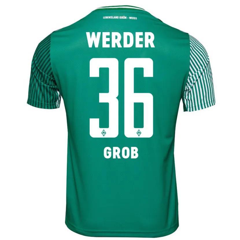 Danxen Hombre Camiseta Christian Groß #36 Verde 1ª Equipación 2023/24 La Camisa