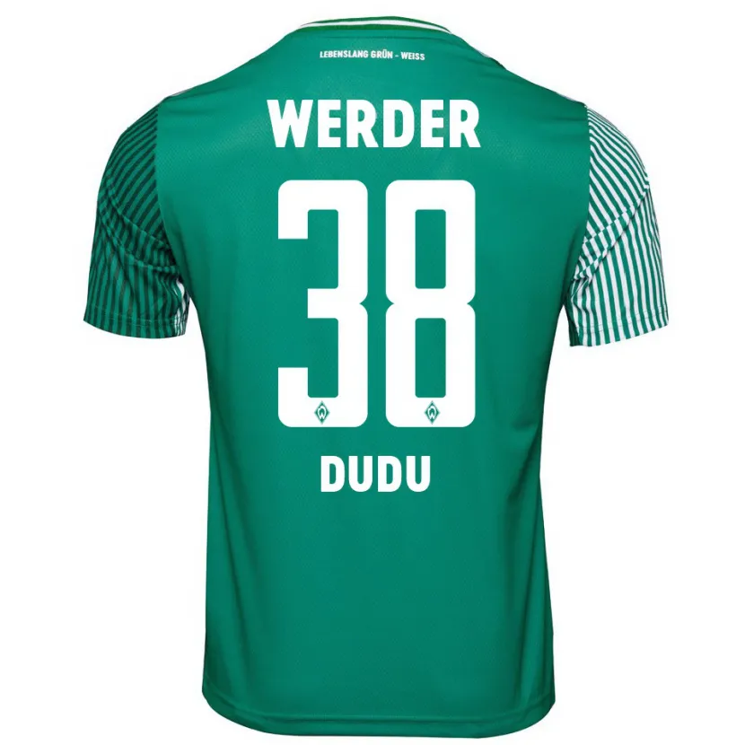 Danxen Hombre Camiseta Dudu #38 Verde 1ª Equipación 2023/24 La Camisa