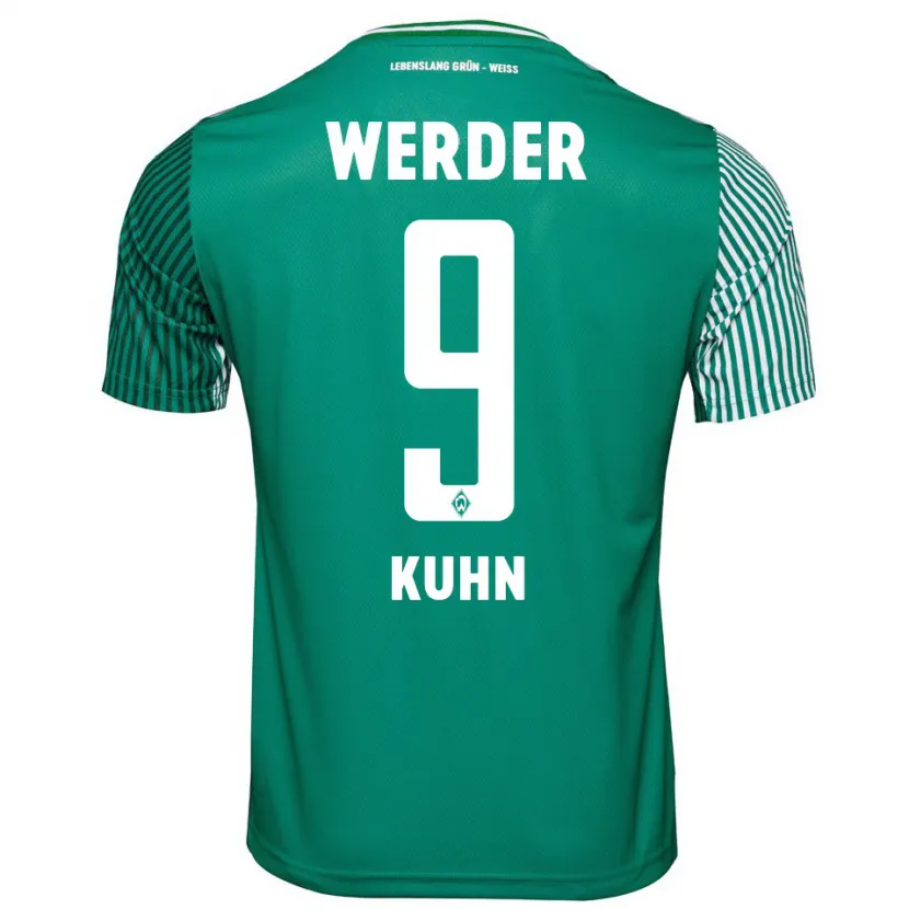 Danxen Hombre Camiseta Philipp Kühn #9 Verde 1ª Equipación 2023/24 La Camisa