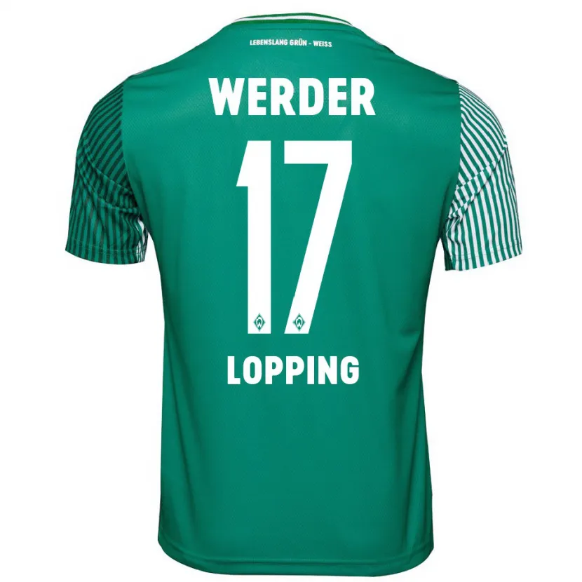 Danxen Hombre Camiseta Jakob Löpping #17 Verde 1ª Equipación 2023/24 La Camisa