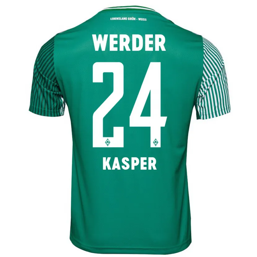 Danxen Hombre Camiseta Dominik Kasper #24 Verde 1ª Equipación 2023/24 La Camisa