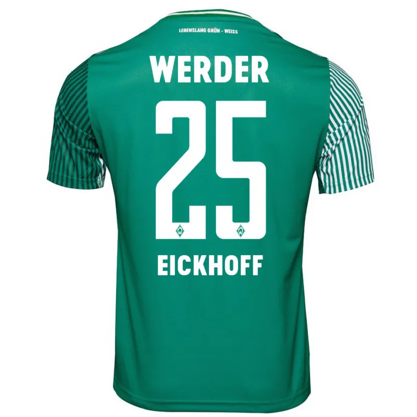 Danxen Hombre Camiseta Mika Eickhoff #25 Verde 1ª Equipación 2023/24 La Camisa