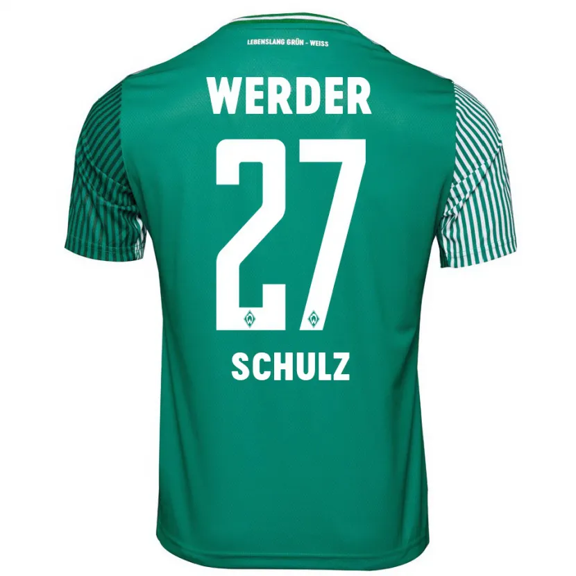 Danxen Hombre Camiseta Ole Schulz #27 Verde 1ª Equipación 2023/24 La Camisa