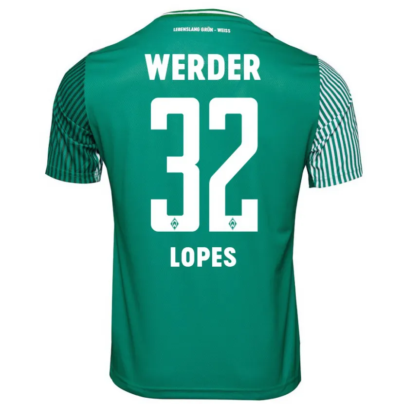 Danxen Hombre Camiseta Eugenio Lopes #32 Verde 1ª Equipación 2023/24 La Camisa