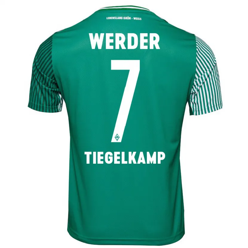 Danxen Hombre Camiseta Maximilian Tiegelkamp #7 Verde 1ª Equipación 2023/24 La Camisa