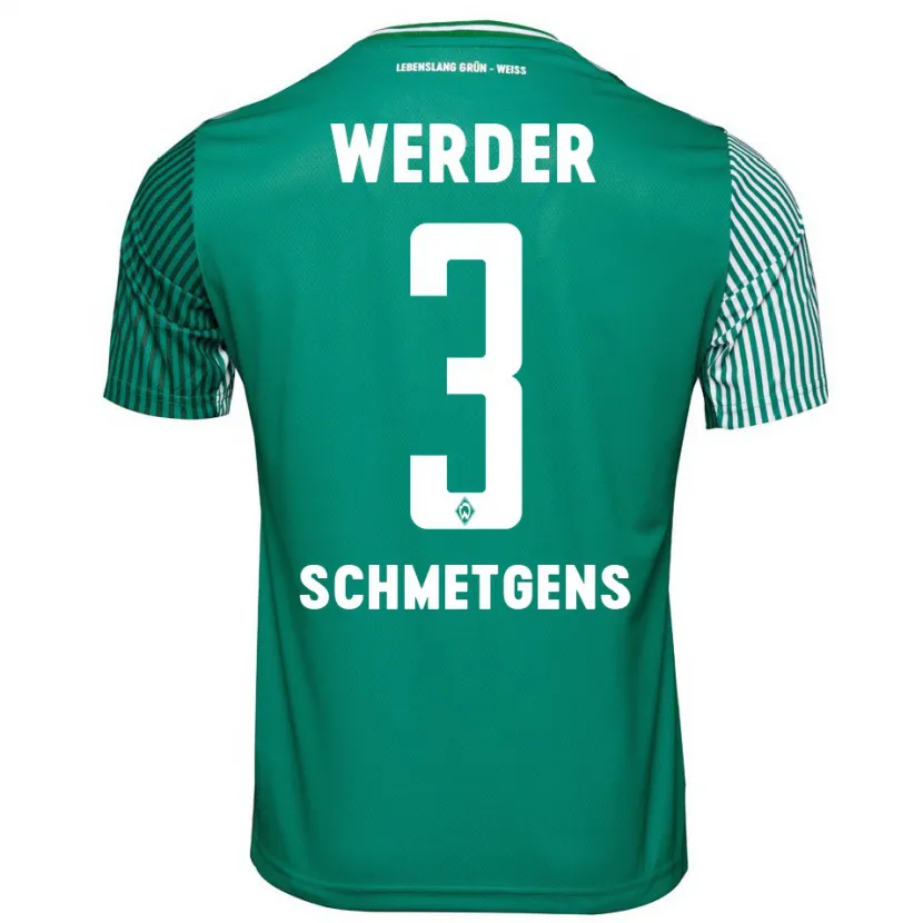 Danxen Hombre Camiseta Mick Schmetgens #3 Verde 1ª Equipación 2023/24 La Camisa