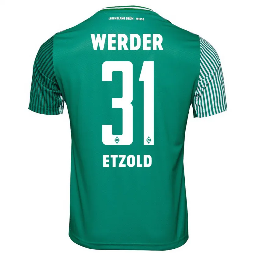 Danxen Hombre Camiseta Hannah Etzold #31 Verde 1ª Equipación 2023/24 La Camisa