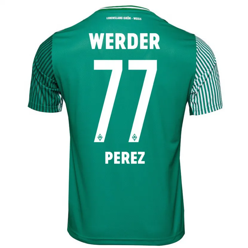 Danxen Hombre Camiseta Catalina Pérez Jaramillo #77 Verde 1ª Equipación 2023/24 La Camisa