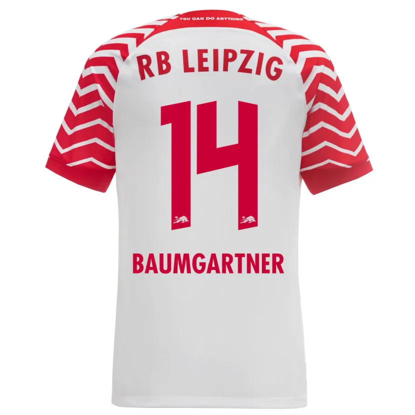 Danxen Hombre Camiseta Christoph Baumgartner #14 Blanco 1ª Equipación 2023/24 La Camisa