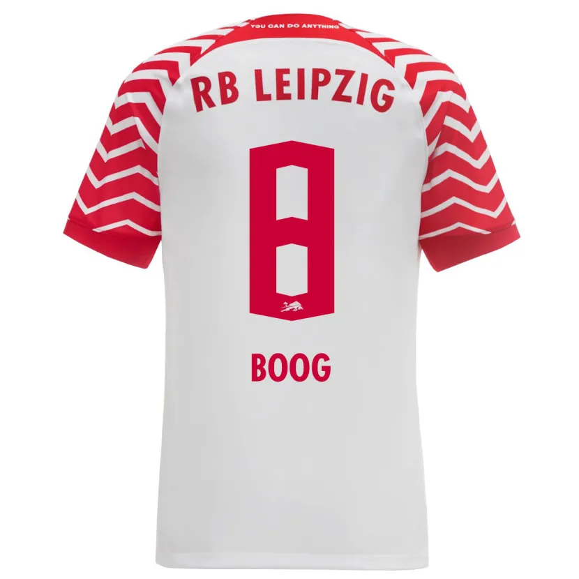 Danxen Hombre Camiseta Miguel Boog #8 Blanco 1ª Equipación 2023/24 La Camisa