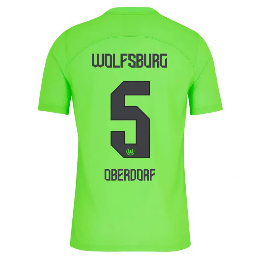 Danxen Hombre Camiseta Lena Oberdorf #5 Verde 1ª Equipación 2023/24 La Camisa