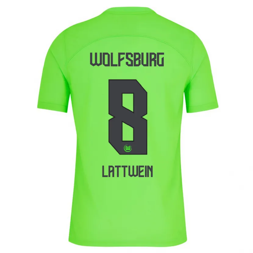 Danxen Hombre Camiseta Lena Lattwein #8 Verde 1ª Equipación 2023/24 La Camisa