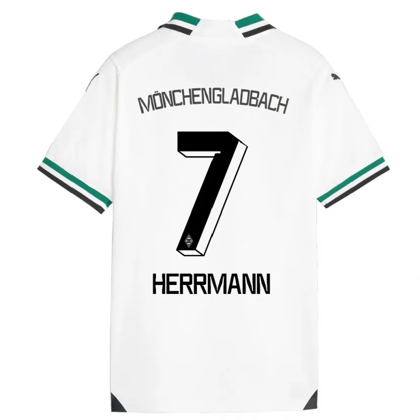 Danxen Hombre Camiseta Patrick Herrmann #7 Blanco Verde 1ª Equipación 2023/24 La Camisa