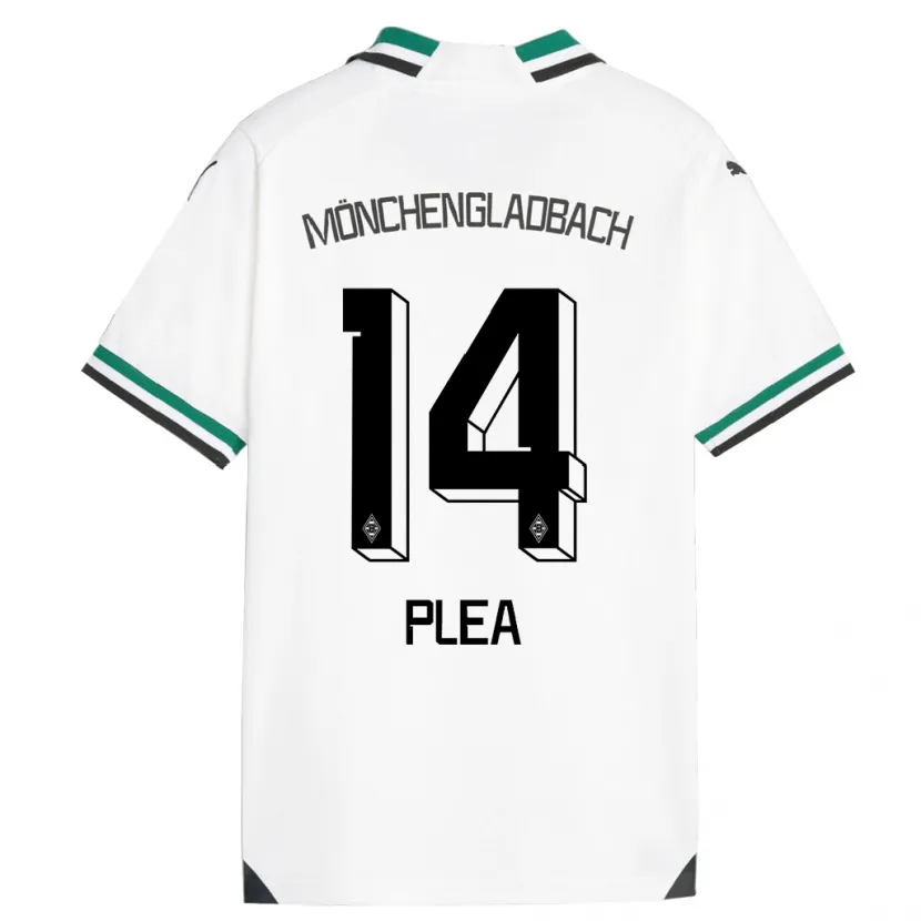 Danxen Hombre Camiseta Alassane Plea #14 Blanco Verde 1ª Equipación 2023/24 La Camisa