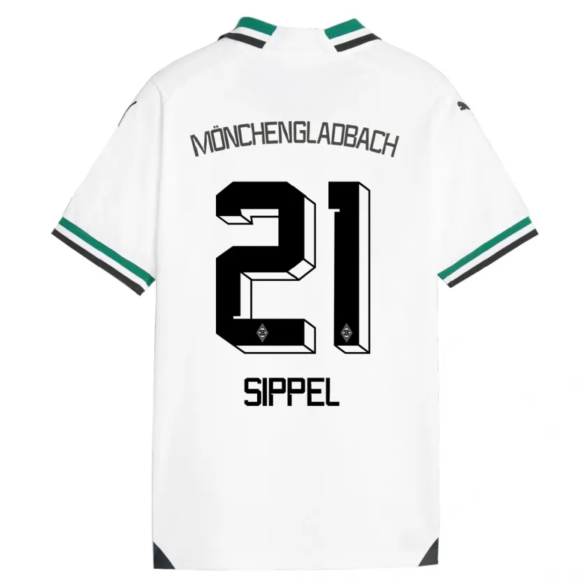 Danxen Hombre Camiseta Tobias Sippel #21 Blanco Verde 1ª Equipación 2023/24 La Camisa