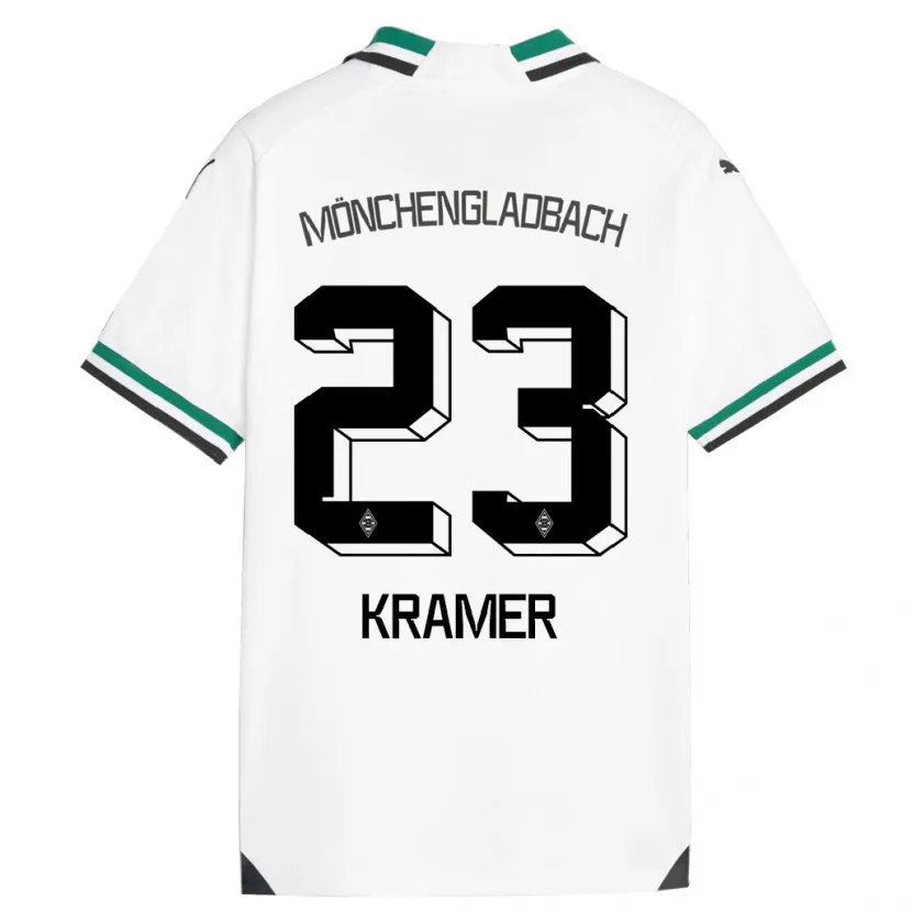 Danxen Hombre Camiseta Christoph Kramer #23 Blanco Verde 1ª Equipación 2023/24 La Camisa