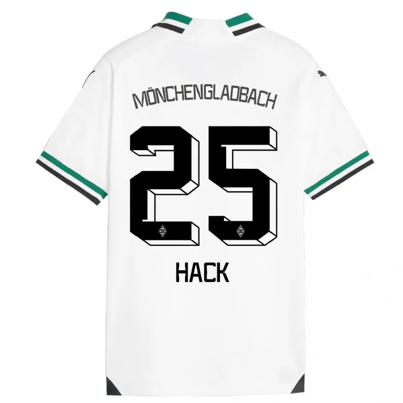 Danxen Hombre Camiseta Robin Hack #25 Blanco Verde 1ª Equipación 2023/24 La Camisa