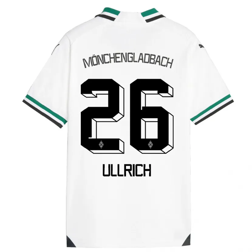 Danxen Hombre Camiseta Lukas Ullrich #26 Blanco Verde 1ª Equipación 2023/24 La Camisa