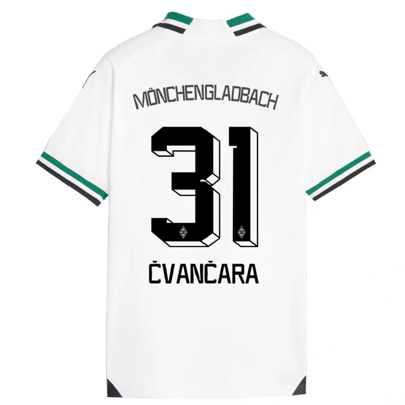 Danxen Hombre Camiseta Tomas Cvancara #31 Blanco Verde 1ª Equipación 2023/24 La Camisa