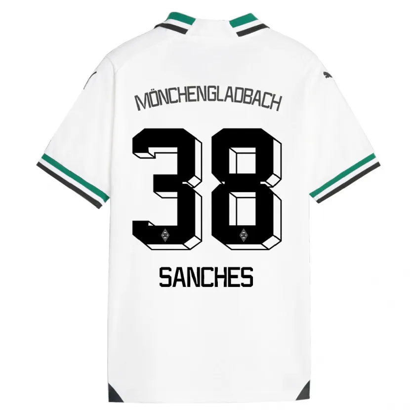 Danxen Hombre Camiseta Yvandro Borges Sanches #38 Blanco Verde 1ª Equipación 2023/24 La Camisa