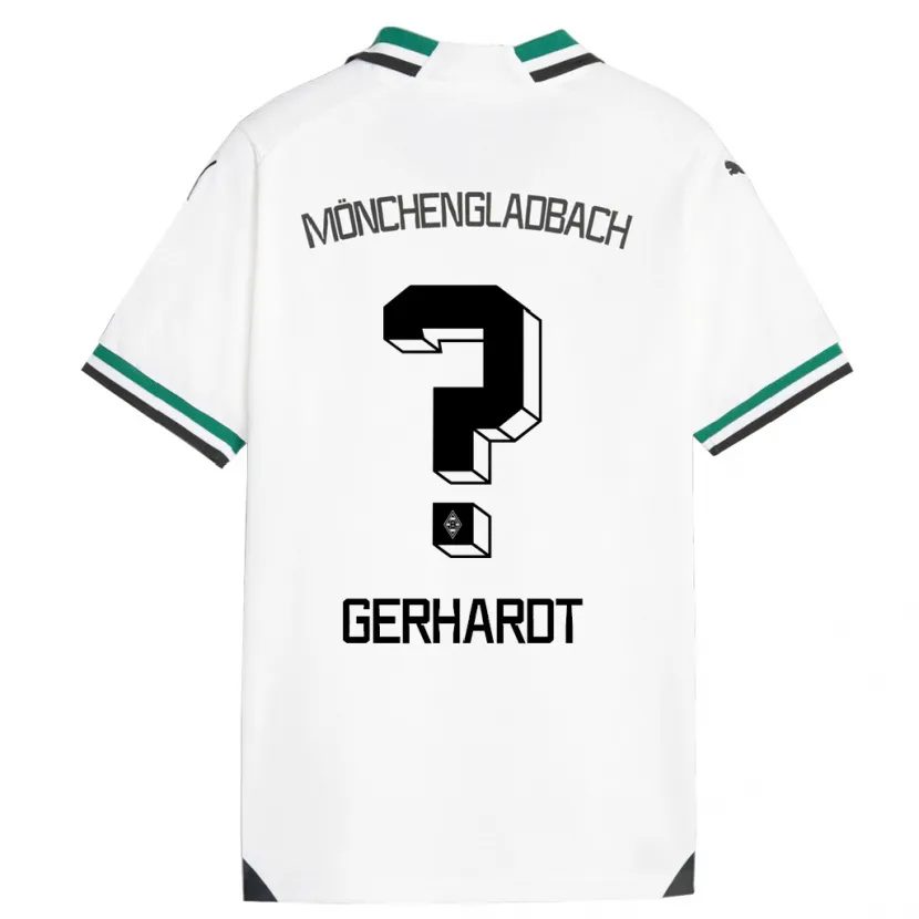 Danxen Hombre Camiseta Konstantin Gerhardt #0 Blanco Verde 1ª Equipación 2023/24 La Camisa