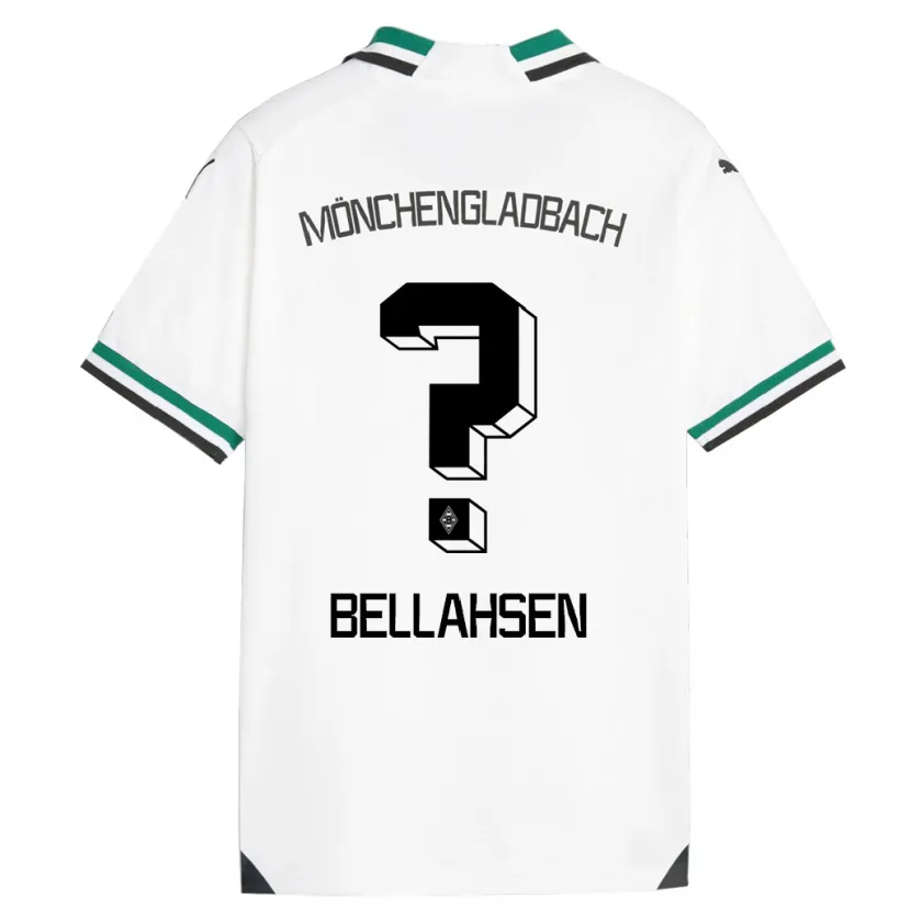 Danxen Hombre Camiseta Joseph Bellahsen #0 Blanco Verde 1ª Equipación 2023/24 La Camisa