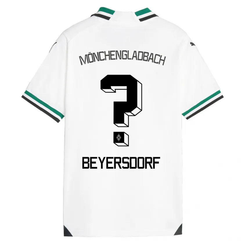 Danxen Hombre Camiseta Chris Beyersdorf #0 Blanco Verde 1ª Equipación 2023/24 La Camisa