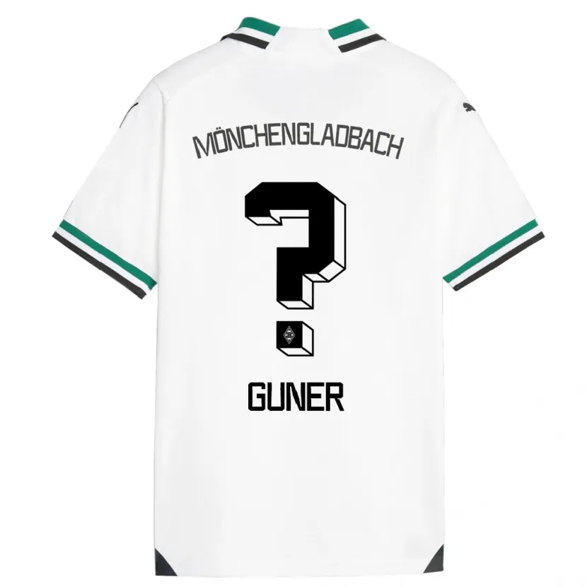 Danxen Hombre Camiseta Can Armando Güner #0 Blanco Verde 1ª Equipación 2023/24 La Camisa