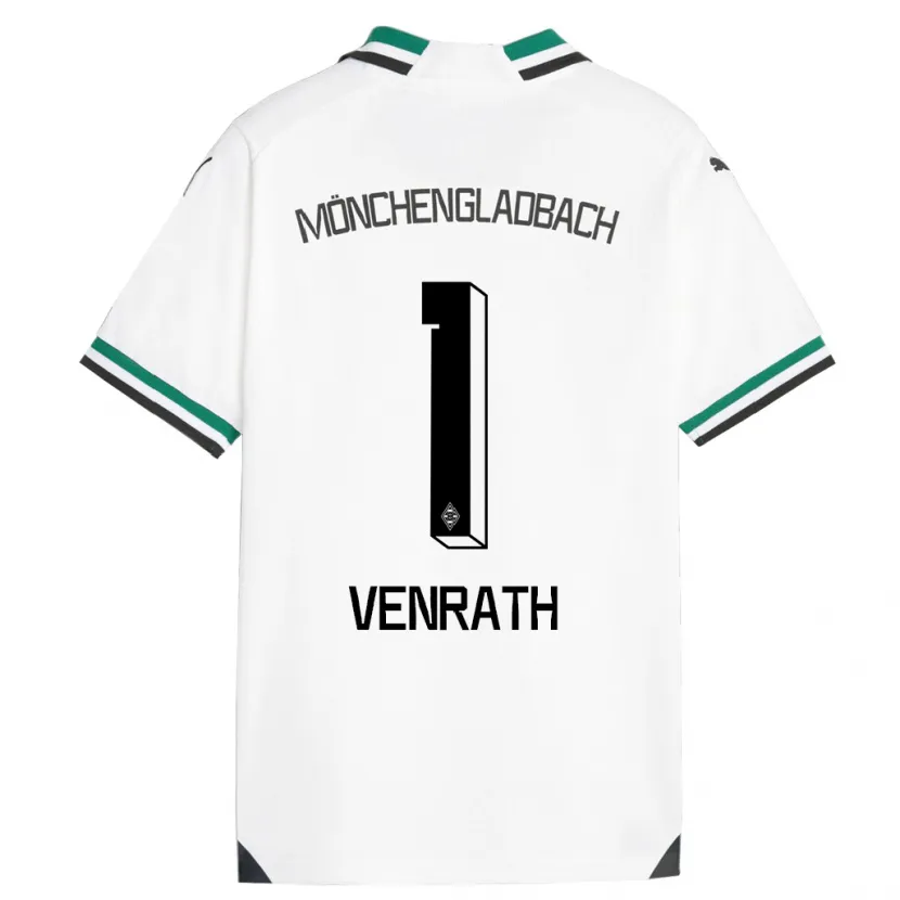 Danxen Hombre Camiseta Lisa Venrath #1 Blanco Verde 1ª Equipación 2023/24 La Camisa