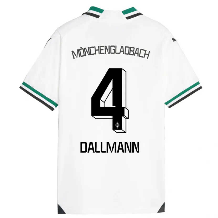 Danxen Hombre Camiseta Pauline Dallmann #4 Blanco Verde 1ª Equipación 2023/24 La Camisa