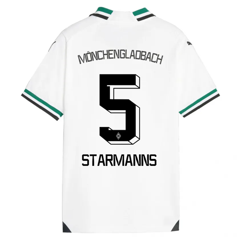 Danxen Hombre Camiseta Sandra Starmanns #5 Blanco Verde 1ª Equipación 2023/24 La Camisa