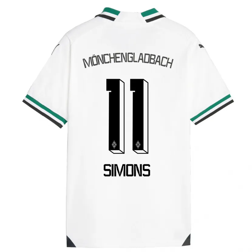 Danxen Hombre Camiseta Kelly Simons #11 Blanco Verde 1ª Equipación 2023/24 La Camisa