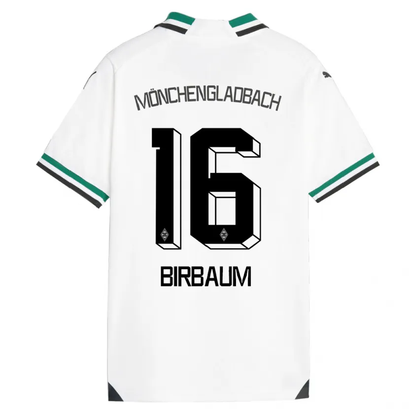 Danxen Hombre Camiseta Anne Birbaum #16 Blanco Verde 1ª Equipación 2023/24 La Camisa