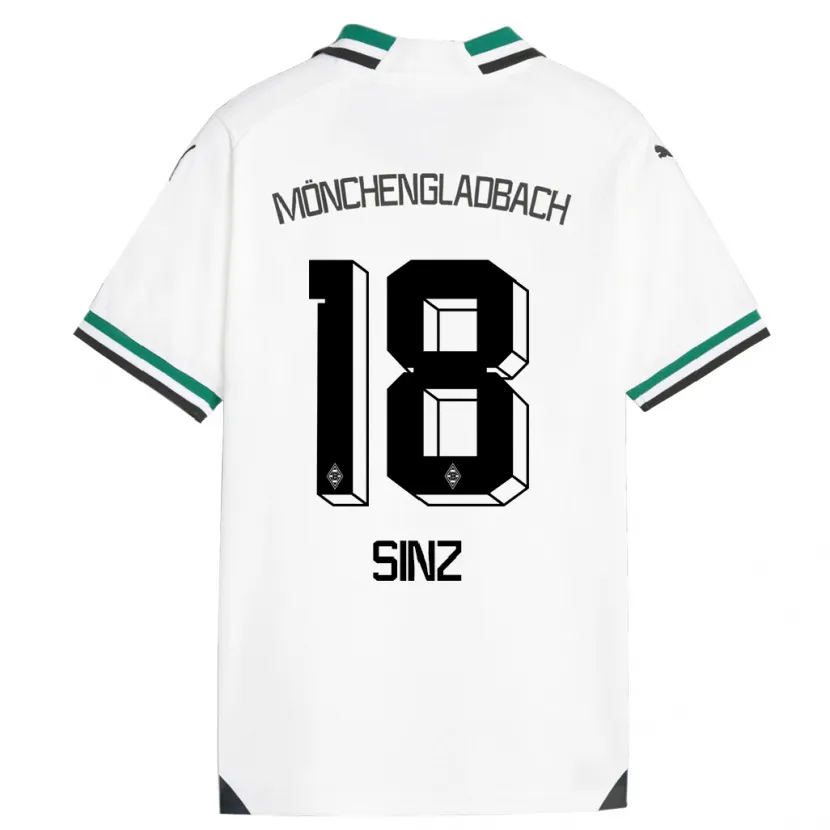 Danxen Hombre Camiseta Michelle Sinz #18 Blanco Verde 1ª Equipación 2023/24 La Camisa