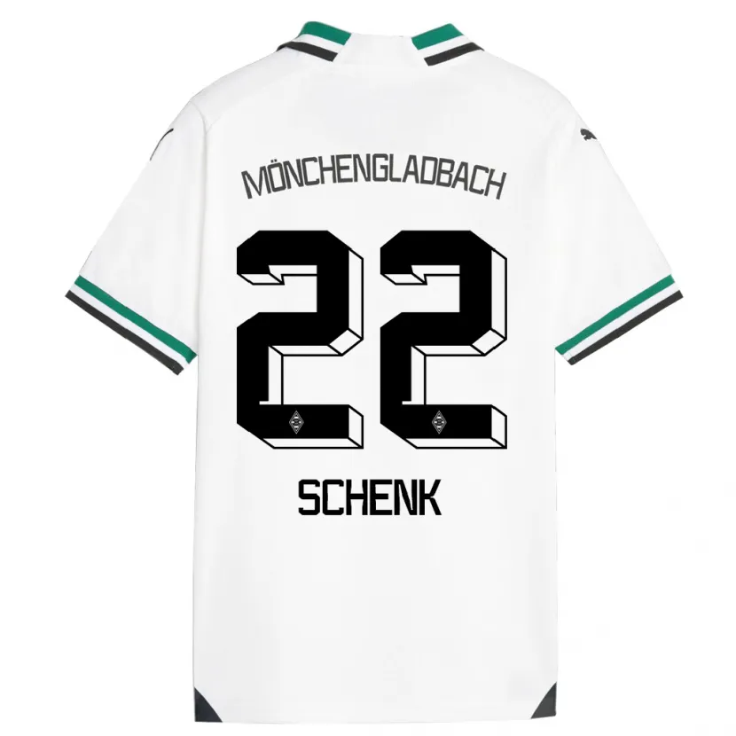 Danxen Hombre Camiseta Isabel Schenk #22 Blanco Verde 1ª Equipación 2023/24 La Camisa