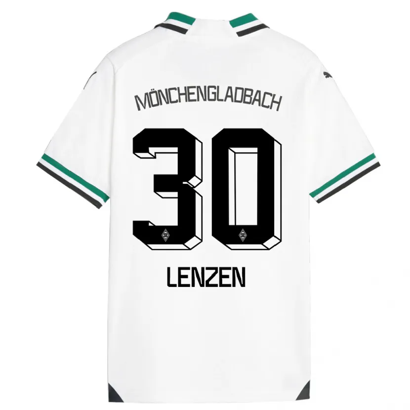 Danxen Hombre Camiseta Hannah Lenzen #30 Blanco Verde 1ª Equipación 2023/24 La Camisa