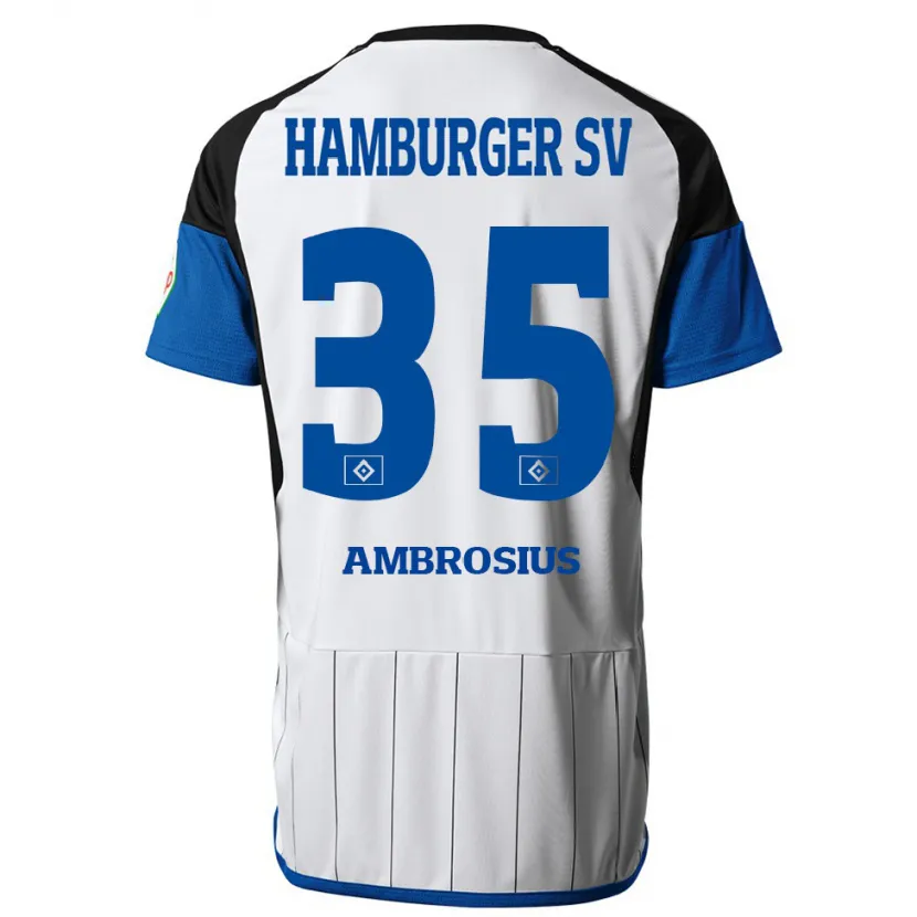 Danxen Hombre Camiseta Stephan Ambrosius #35 Blanco 1ª Equipación 2023/24 La Camisa