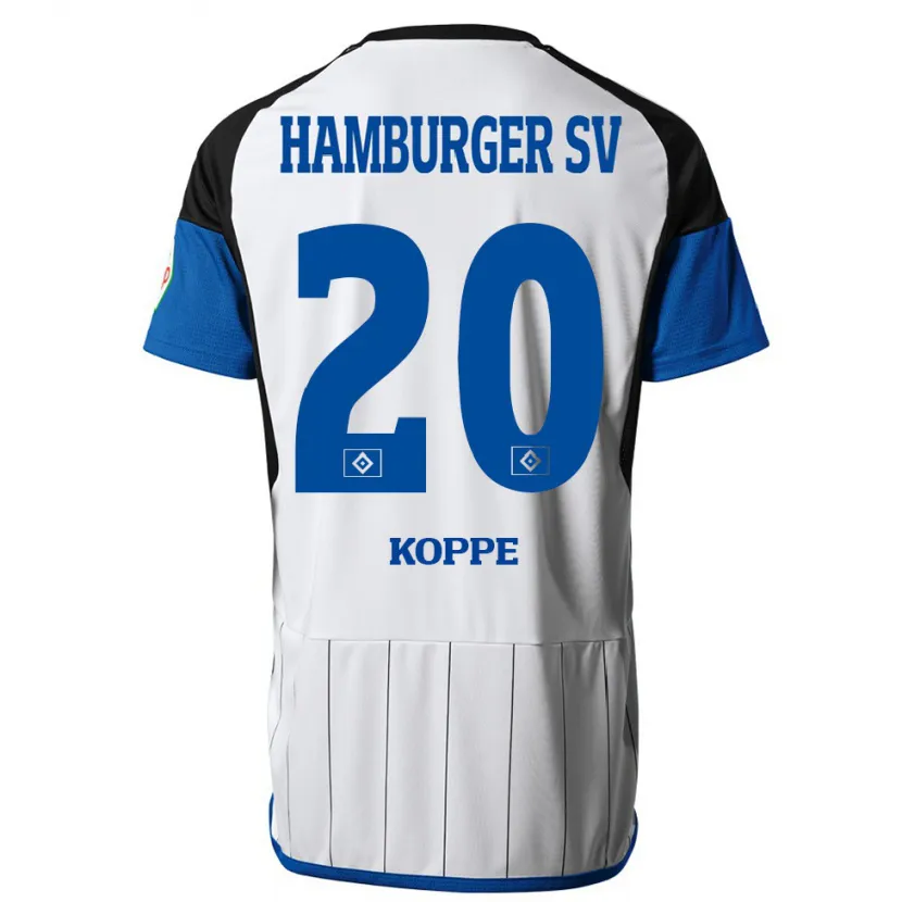 Danxen Hombre Camiseta Katharina Köppe #20 Blanco 1ª Equipación 2023/24 La Camisa