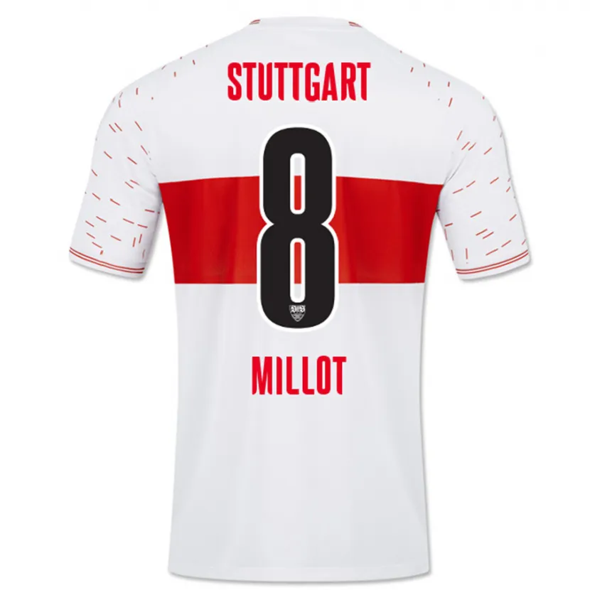 Danxen Hombre Camiseta Enzo Millot #8 Blanco 1ª Equipación 2023/24 La Camisa