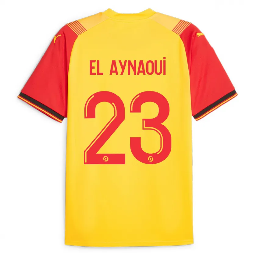 Danxen Hombre Camiseta Neil El Aynaoui #23 Amarillo 1ª Equipación 2023/24 La Camisa