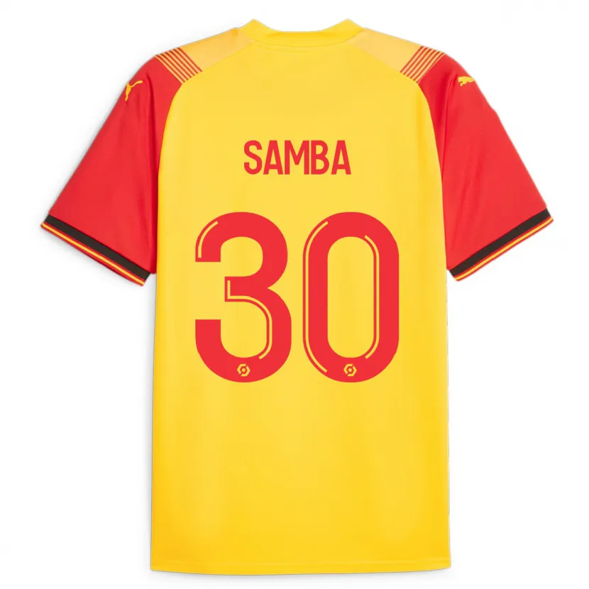 Danxen Hombre Camiseta Brice Samba #30 Amarillo 1ª Equipación 2023/24 La Camisa