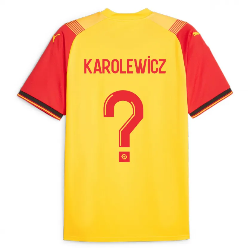 Danxen Hombre Camiseta Roman Karolewicz #0 Amarillo 1ª Equipación 2023/24 La Camisa