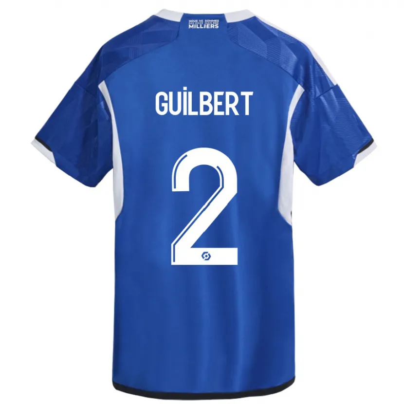 Danxen Hombre Camiseta Frédéric Guilbert #2 Azul 1ª Equipación 2023/24 La Camisa